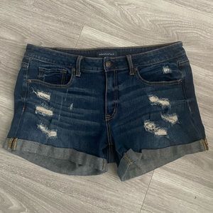 Aeropostale Dark Wash Midi Shorts-Size 14 Like New